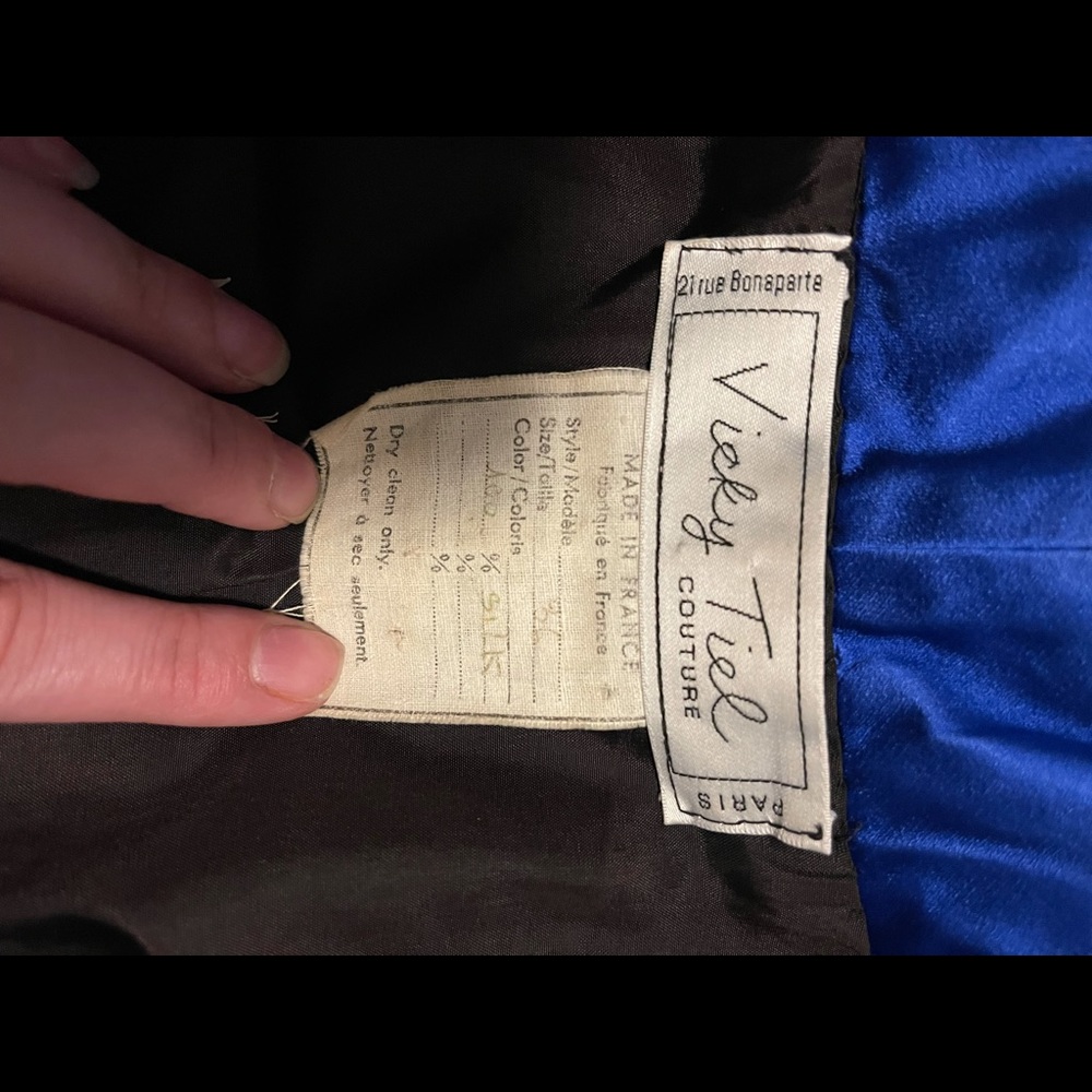 Vicky Tiel Designer Couture France Silk Jacket Vintage - Picture 2 of 3